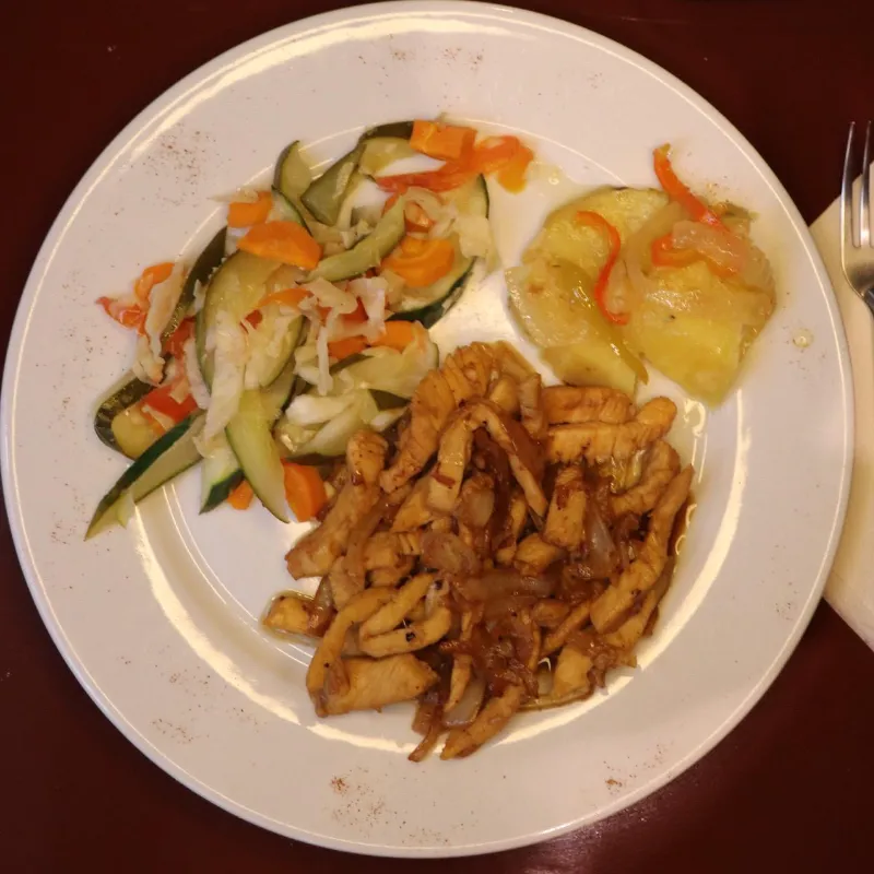 Fajitas de pechuga de pollo