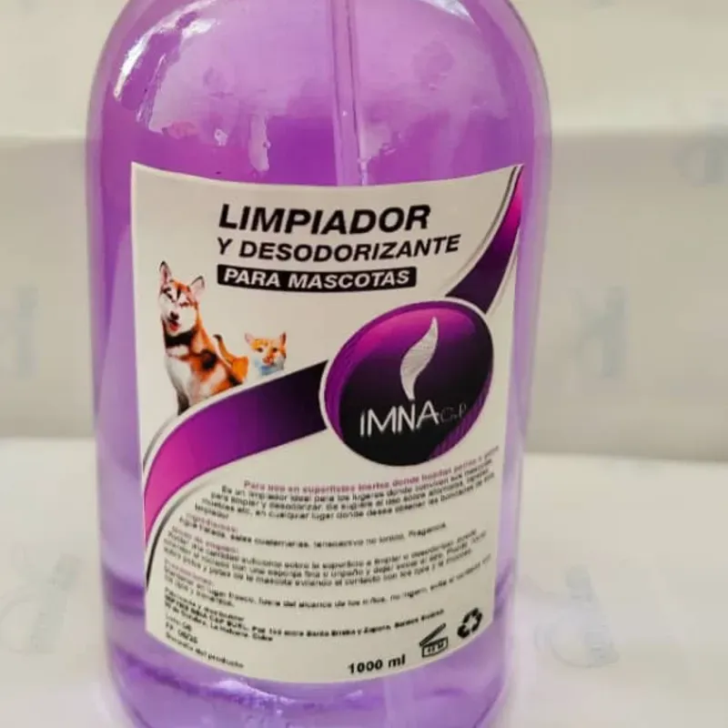 LIMPIADOR Y DESODORIZANTE PARA MASCOTAS
