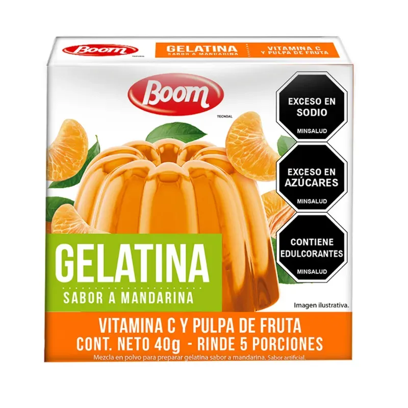 Gelatina mandarina boom 40g