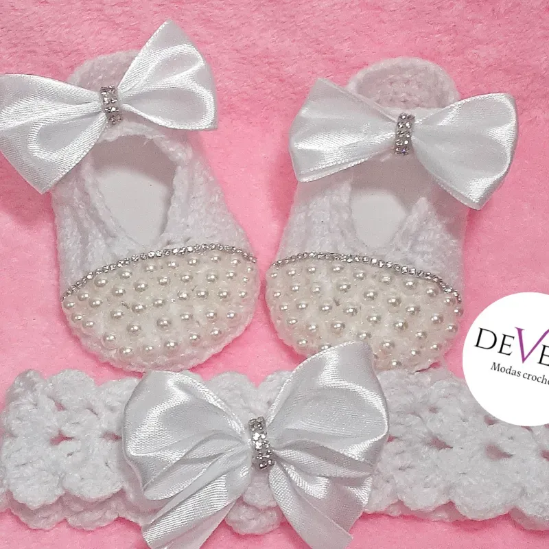 Conjunto lazos perlados