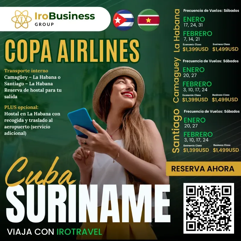 Pasaje Cuba - Suriname