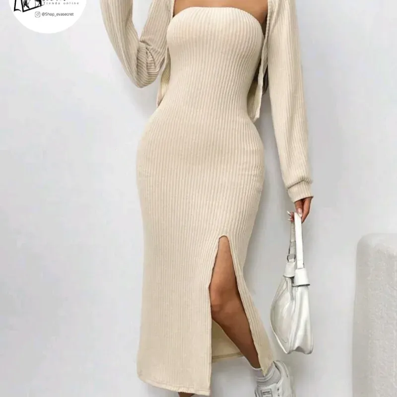 Conjunto vestido y chaqueta