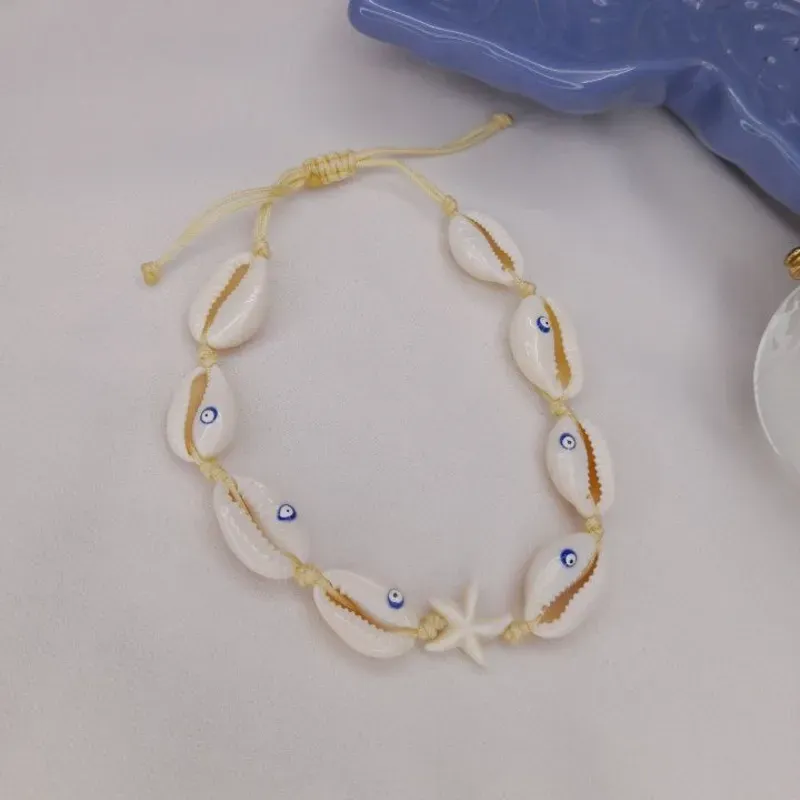 Tobillera de caracoles