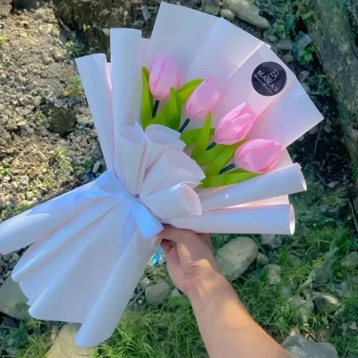 Ramos de 4 tulipanes eternos 