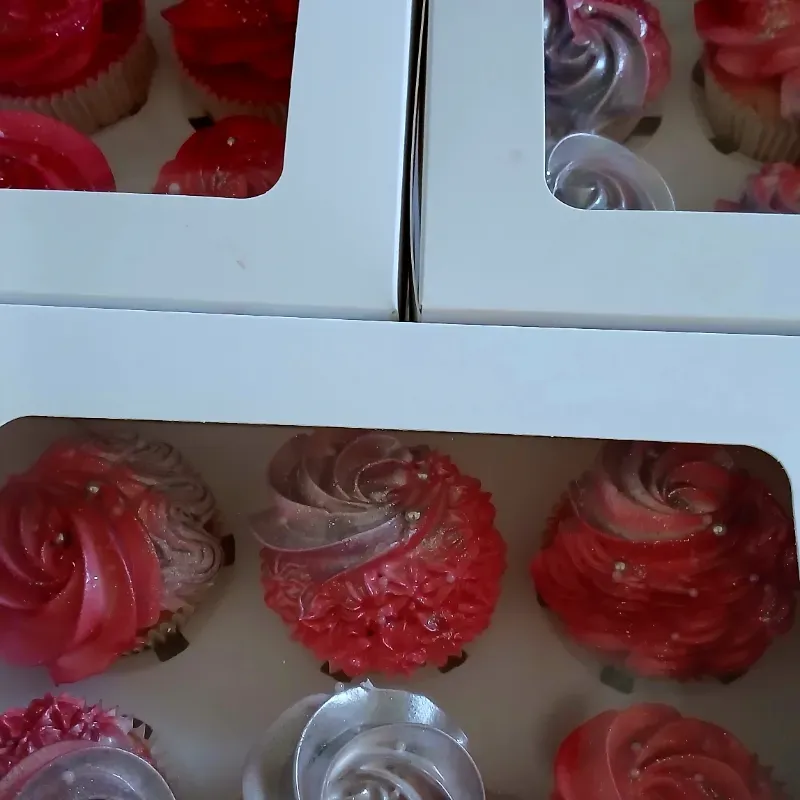 Cupcakes rellenos matizados