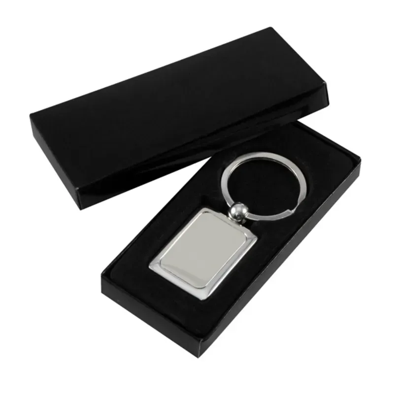 Llavero metálico cuadrado