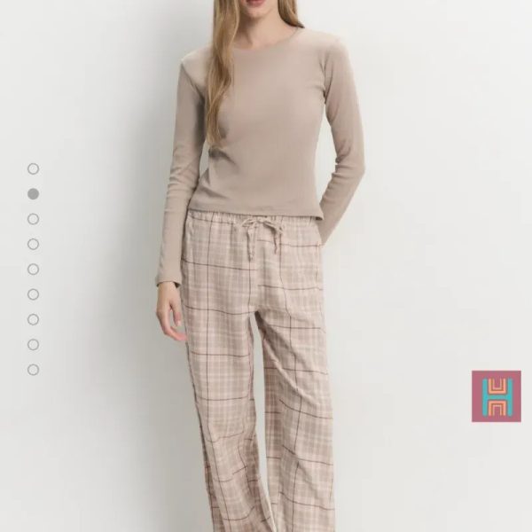 CONJUNTO PIJAMA CANALÉ BEIGE 0110