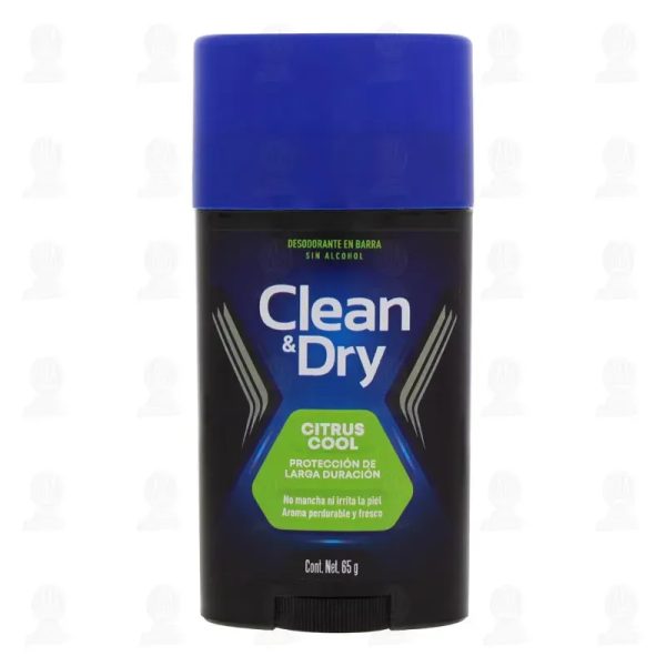 Desodorante en barra sin alcohol Clean & Dry Citrus Cool