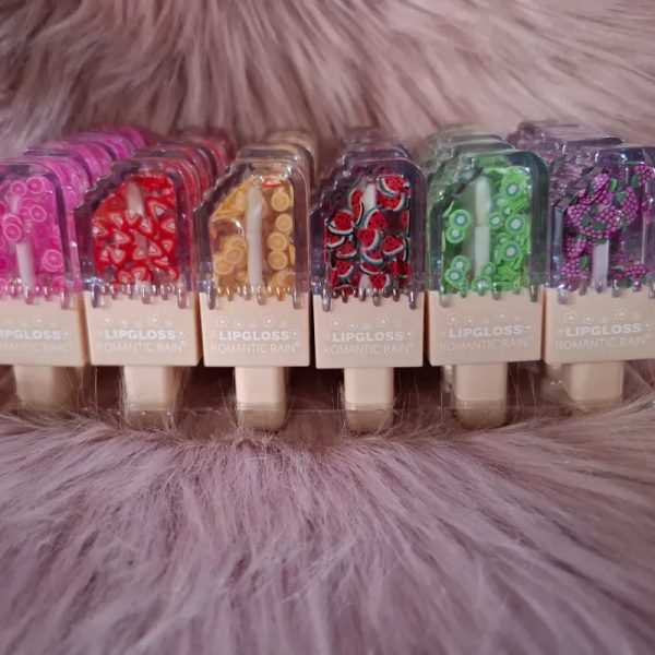 Brillo paleta mordida con frutas