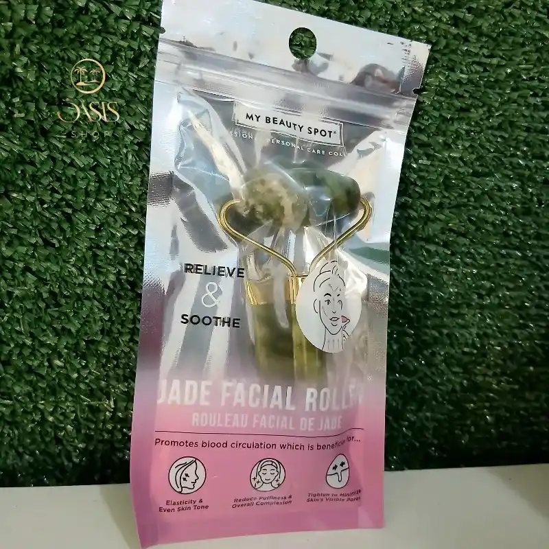 Rodillo de jade verde oscuro