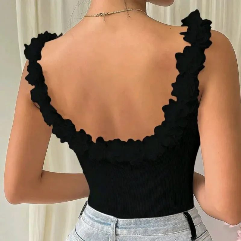 Camiseta negra sin manga