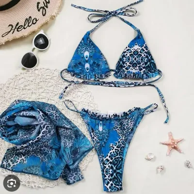 Bikini estampado + paredo