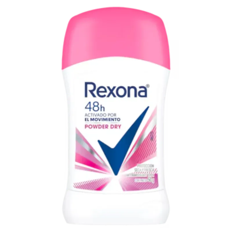 DESODORANTE ANTITRANSPIRANTE EN BARRA REXONA POWDER DRY 45gr