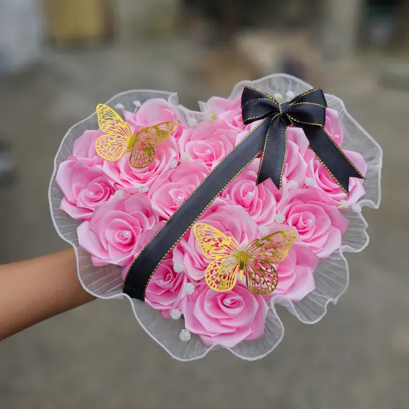 Cajita de Rosas en forma de 