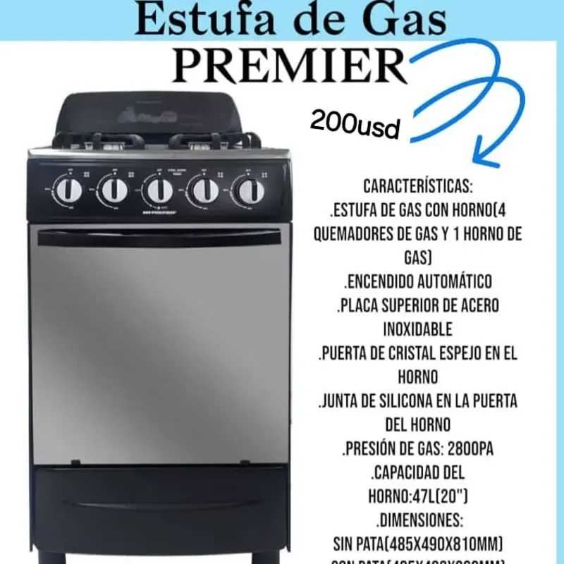 Cocina Premier 4 quemadores