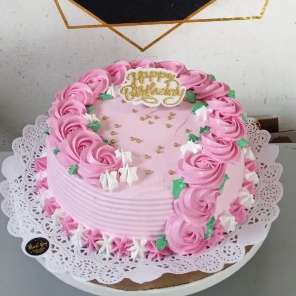 Cake sencillo de rosas