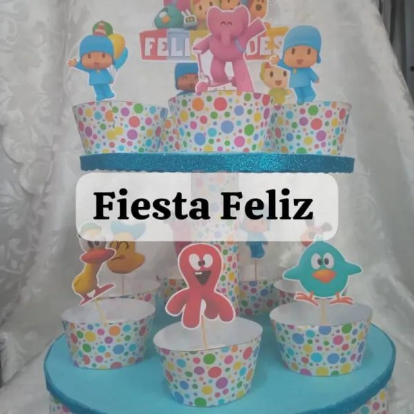 Base para cupcakes Pocoyó