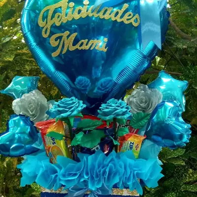 Corazón florecido para mi mami