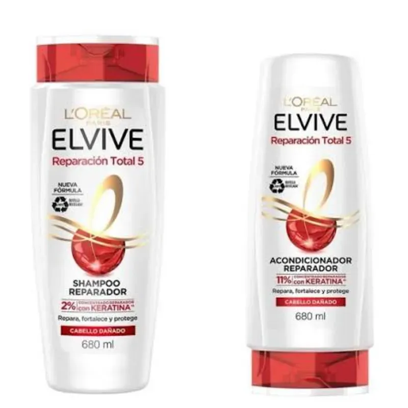 SHAMPOO Y ACONDICIONADOR LOREAL 680ML
