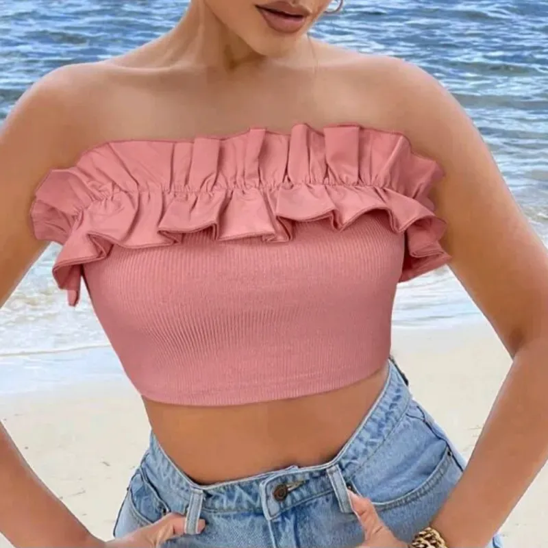  Top tubo de vuelo — Rosado