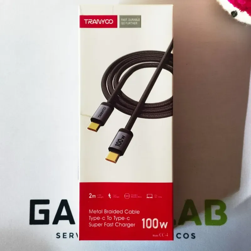  Cable TRANYCO CC-4 (USB-C a USB-C)