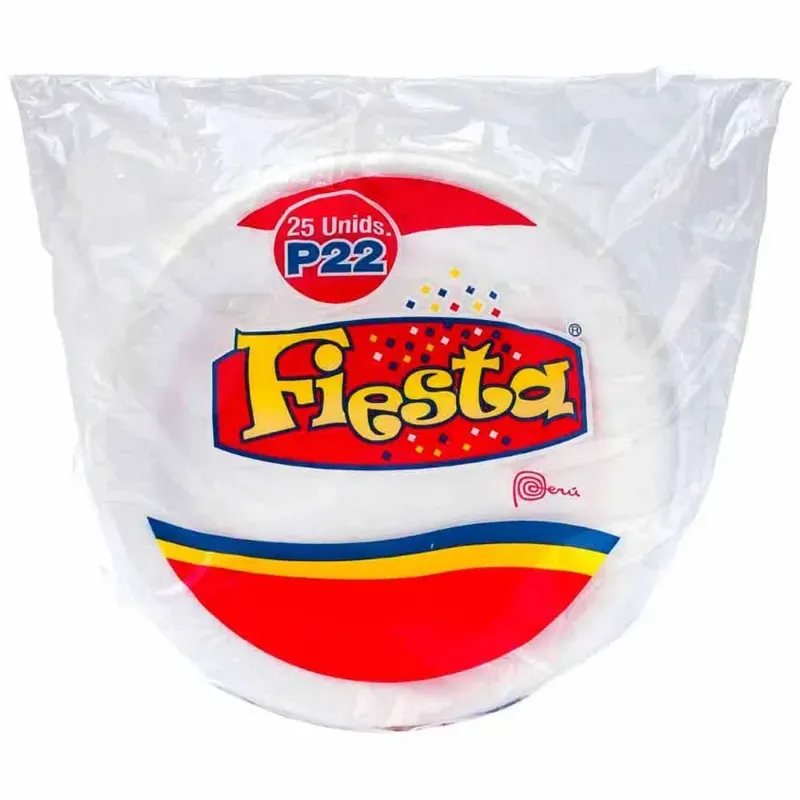 Platos Fiesta 22CM 25Ud