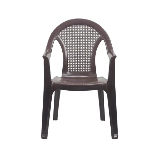 SILLA CON REPOSABRAZOS RATTAN MARRÓN