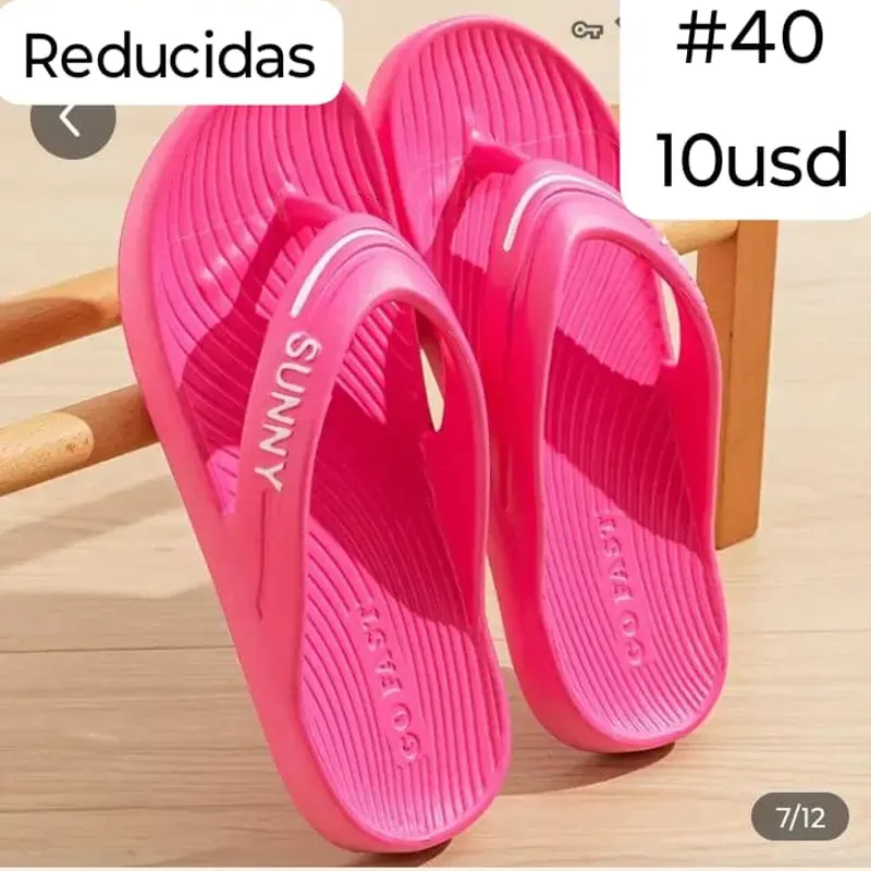 Chancletas rosadas