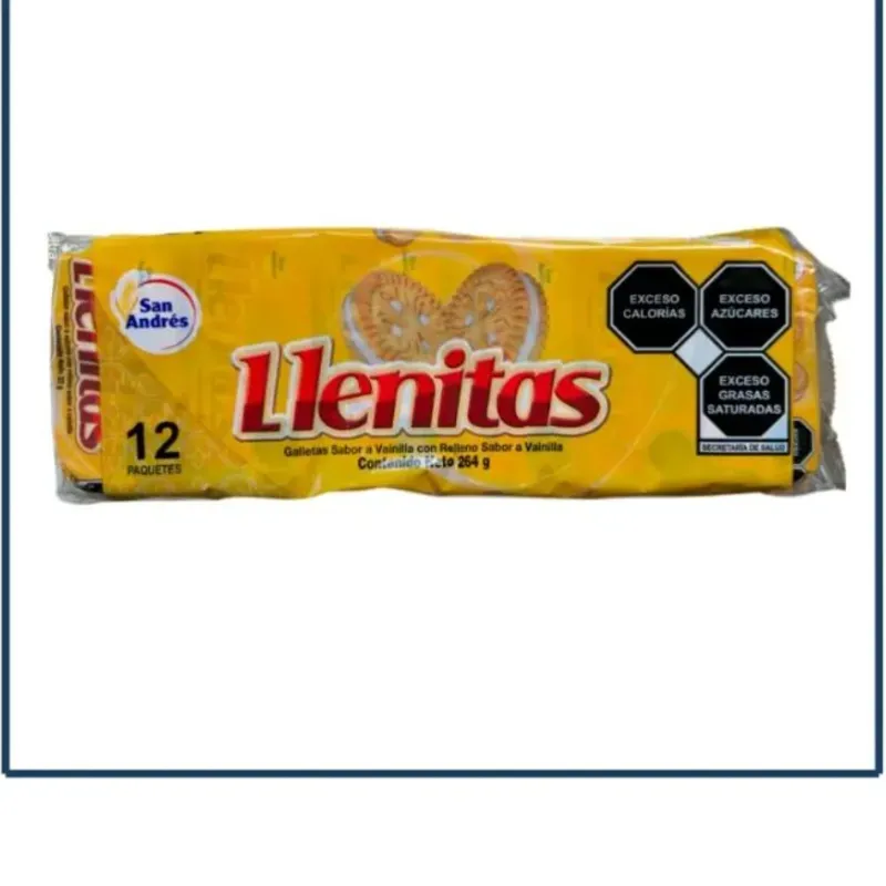 Galletas de Vainilla- llenitas (12U)
