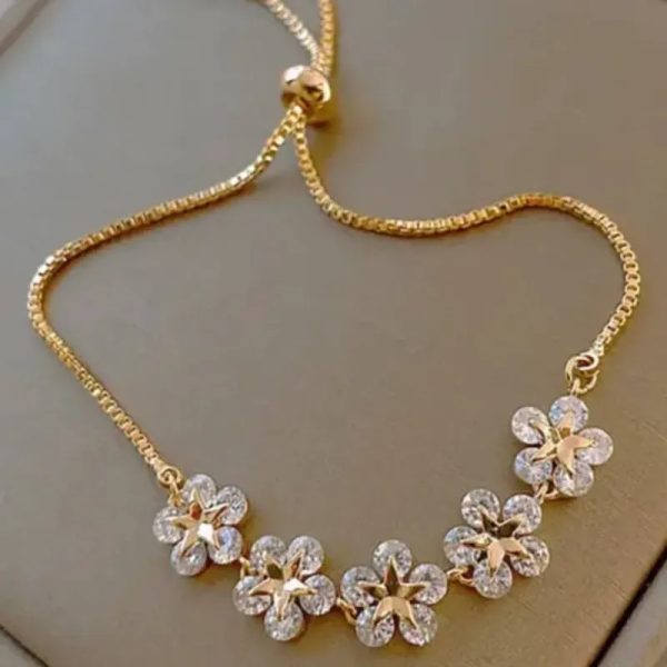 Pulsera con 5 Flores