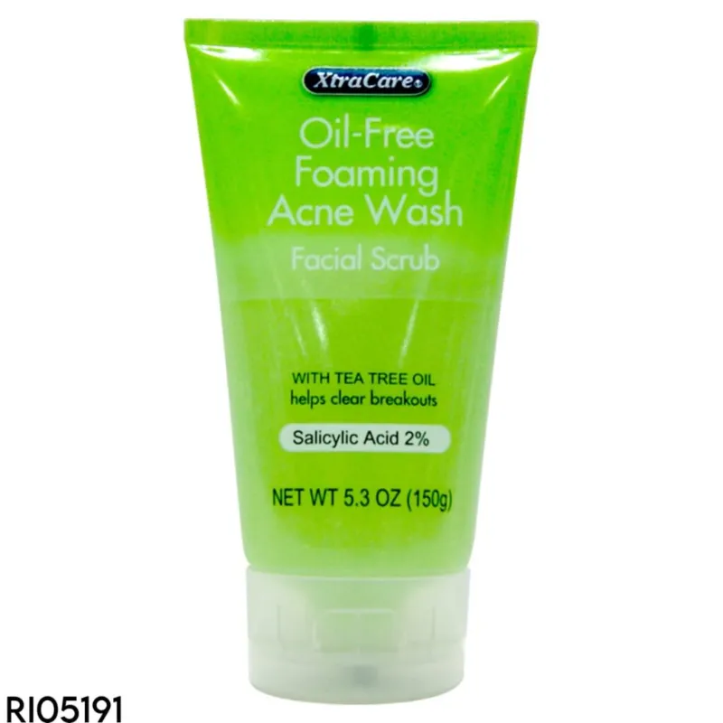 Limpiador facial Exfoliante espumoso para el acné