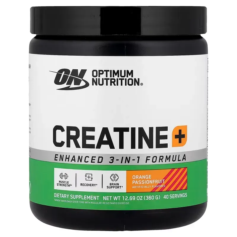 Creatina 3 en 1 Optimum Nutrition® Creatine+ – Naranja y Maracuyá