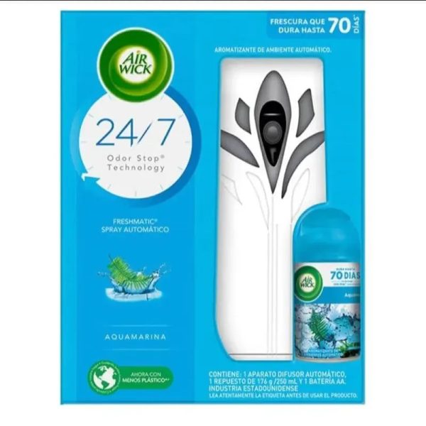 ️ Air Wick Fresmatic – Aquamarina con menta y eucalipto