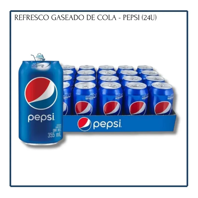 Refresco Gaseado de Cola - Pepsi 300ml (24u)