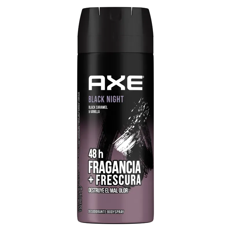 DESODORANTE AXE BS BLACK NIGHT, 12X97G/150ML, C/12 UDS 7000397 PRECIO 2.23