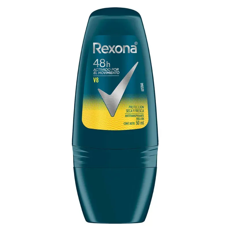 DESODORANTE REXONA DEO ROLLON V8, 12X50ML, C/12 UDS 7000392 PRECIO 1.45