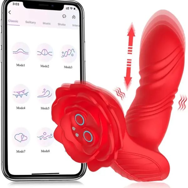  Elegante Vibrador 2 en 1.... con función a distancia