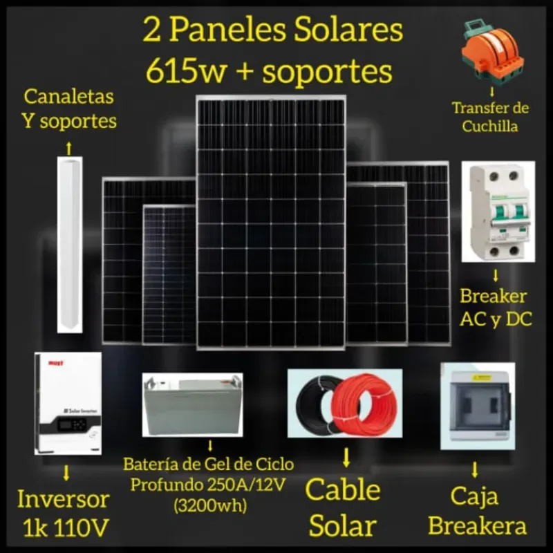 ☀️Kit fotovoltaico 1.5Kw