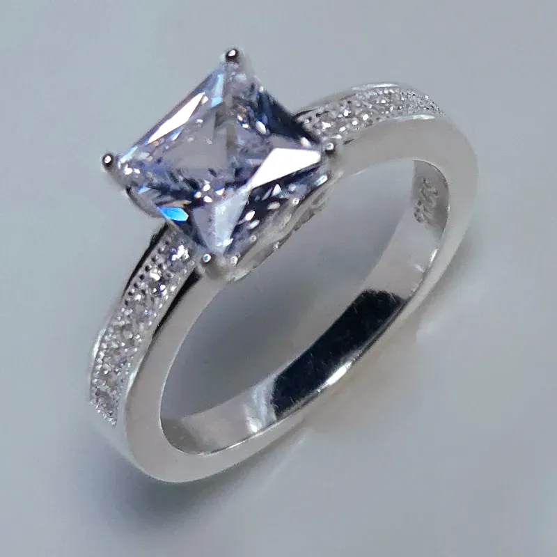 Anillo de compromiso en plata 925 #25