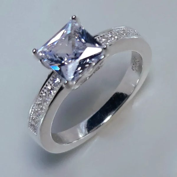Anillo de compromiso en plata 925 #25