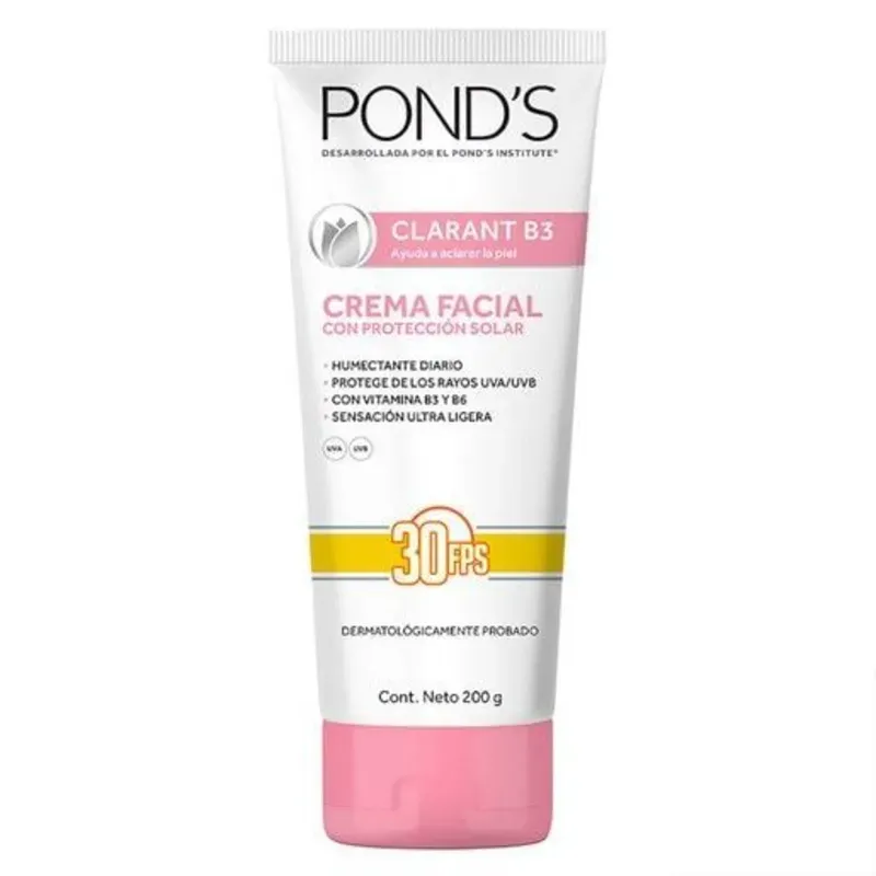 Crema Facial Pond’s Clarant B3 con Protección Solar SPF 30 ☀️✨