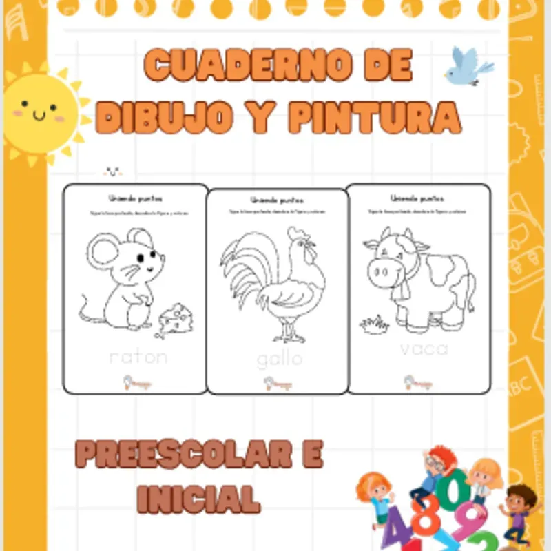  Cuaderno de Dibujo y Pintura – Animales