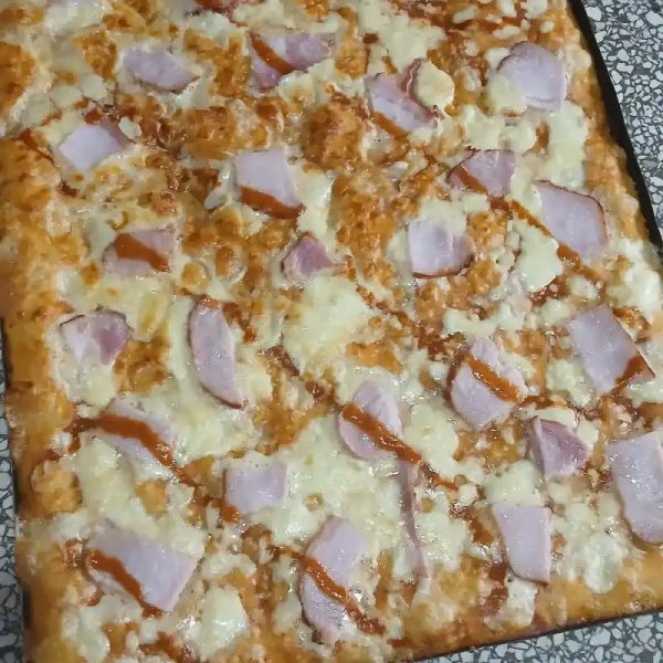 Pizza familiar de Lomo ahumado