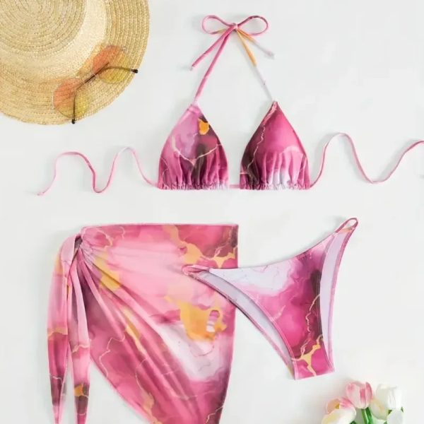  Bikini con falda — Rosado