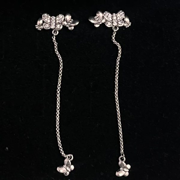 Aretes De mariposa colgantes