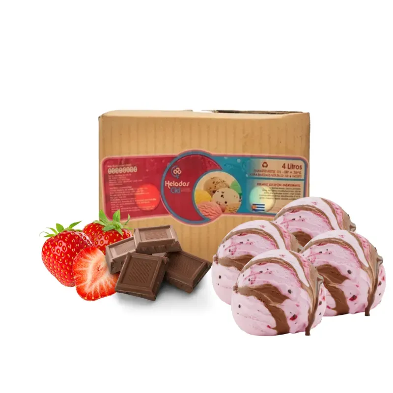 Helado Rizado Chocolate y Fresa 4 Litros