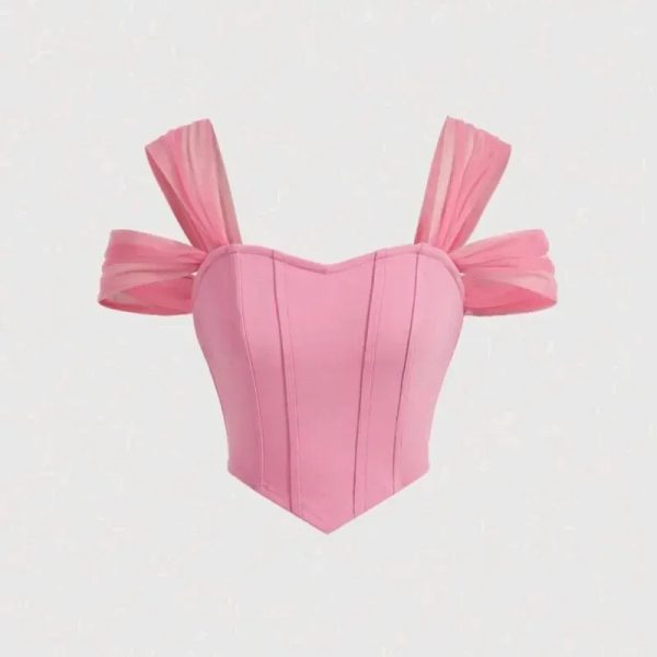  Top estilo corsé — Rosado