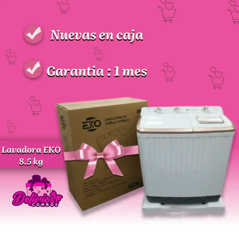 Lavadora "Eko" de 8.5 Kg
