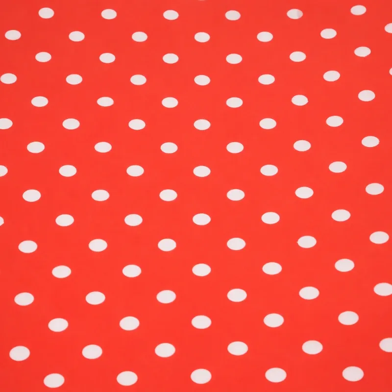 PAPEL D EREGALO ROJO CON BOLAS