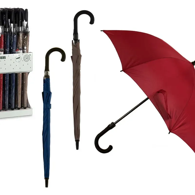 Paraguas 8 varillas automático con tela (3 colores)